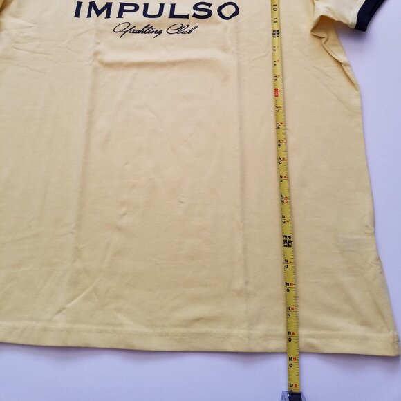 NWT Men's Impulso Yachting Club Yellow T-shirt Shirt Size 58/3XL - Picture 12 of 13